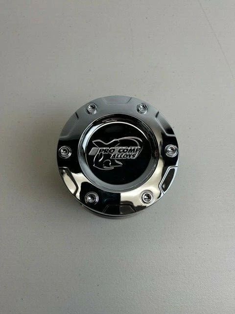 Pro Comp Flat Black Push-Thru Wheel Center Cap - Resin Logo Cap Part #8327042-1303766