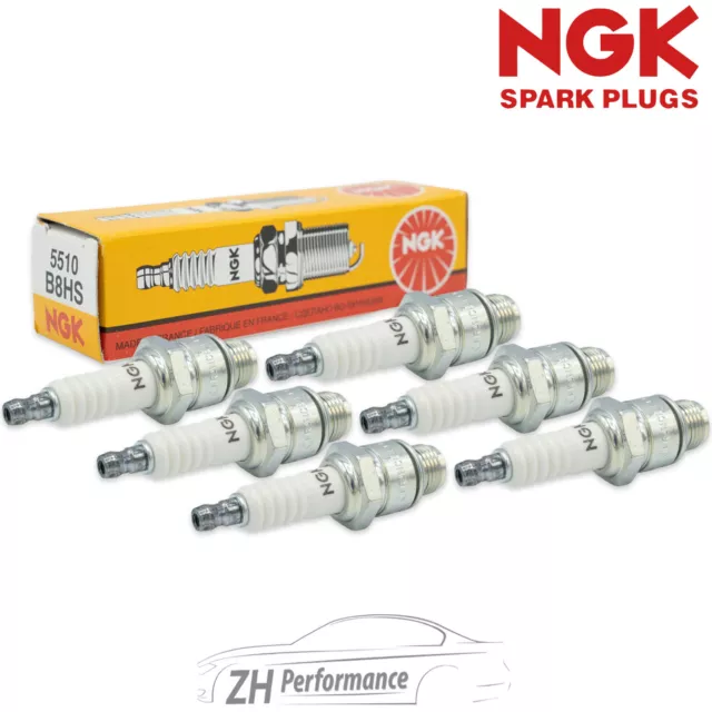 6x NGK 5510 B8HS Zündkerze für Simson Yamaha Zündapp Hercules BMW Isetta