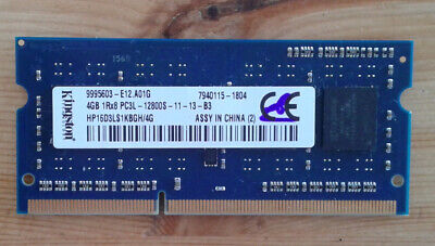 Kingston 16 D 3 ACR lskng/4G RAM 4Gb 2RX8 PC3L-12800s ottime condizioni P439