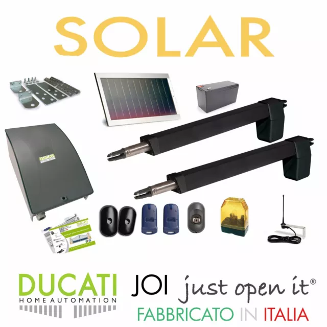 DUCATI HC812-400 SOLAR KIT Apricancello solare 2 ante battenti  Max 7m/700kg