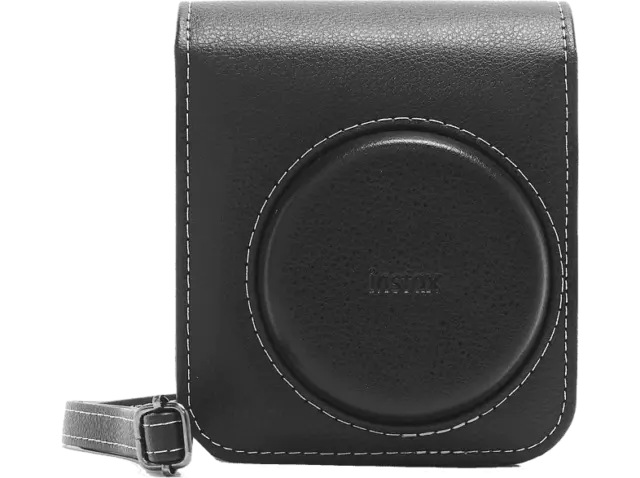 Funda cámara instantánea - Fujifilm Funda Instax Mini 40, Cuero sintético, Negro