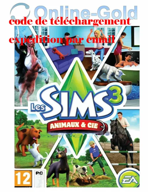 Les Sims 3 - Animaux et Cie (extension) Clé - EA Origin Carte - PC Jeu - FR