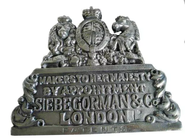 SIEBE GORMAN Maker's Plate / Plaque - LONDON (5118)