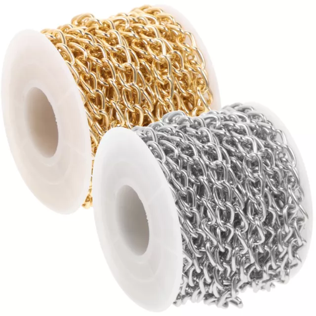 2 Rolls twisted links cross cable chains Of Decorative Shoulder Bag Chain