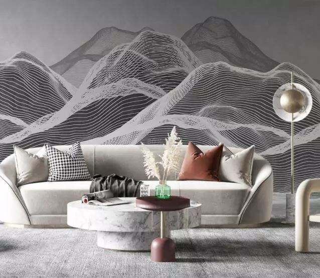 3D Creative Simple Mountains O900 Wallpaper Wall Murals Removable Wallpaper Romy