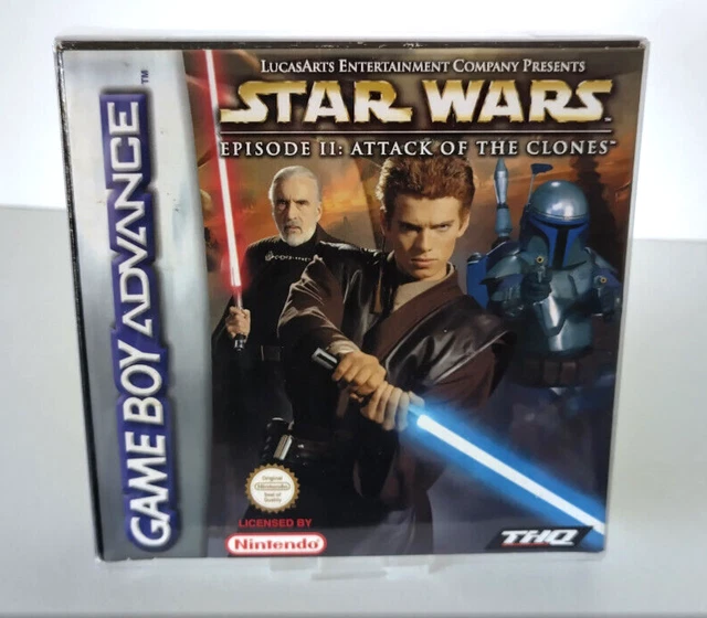 Star Wars 2 Attack Of The Clones Gba STAR WARS EPISODE II Attack of the Clones Nintendo Game Boy Advance GBA