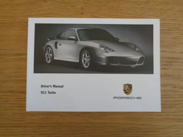 Porsche 911 Turbo Owners Handbook/Manual 00-05