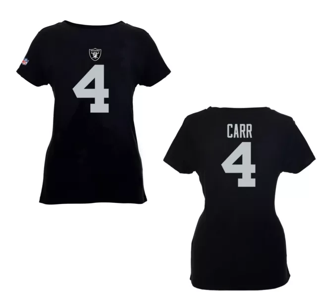 NFL Damen T-Shirt Las Vegas Raiders Derek Carr Women Football Girl Trikot Jersey