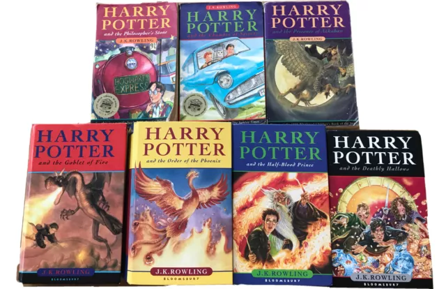 Harry Potter Book Set Hardcover x4 PB First Edition ORIGINAL Complete 1-7