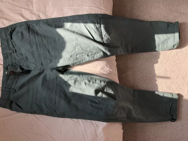 Pantalon garçon 12-13 ans, vert, jambe droite, type chinois, neuf, 158 cm, Primark