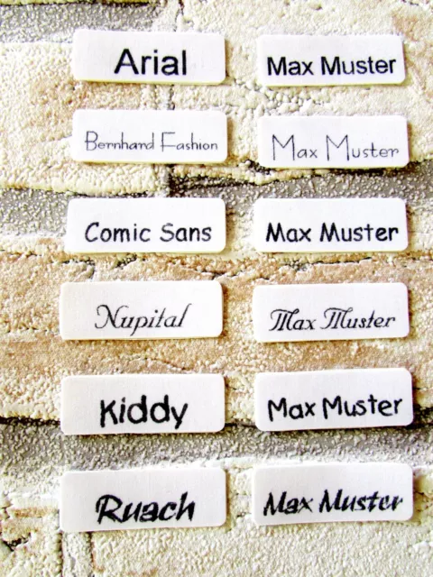 50 Selbstklebende Namensschilder  Wäscheschilder Wäschetiketten Namensaufkleber