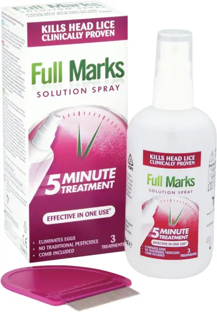 Full Marks Head Lice Solution Spray, 150ml