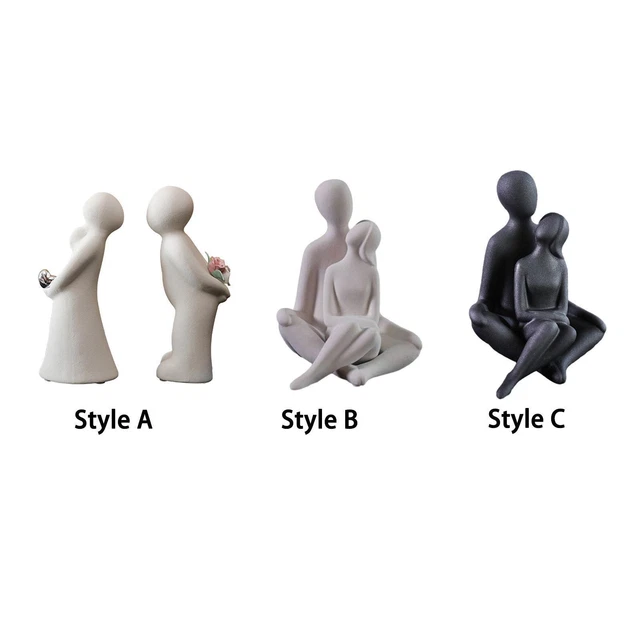 Figurine de Couple moderne, Statue de Couple, pour pièce maîtresse,