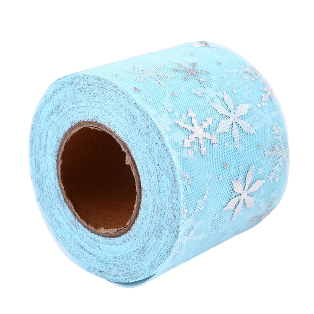 3 Sets Hochzeit Tüll Rollen Frohe Weihnachten Band Breite Tüll Rollen Tüll Spool 5