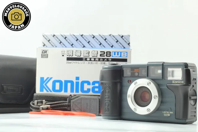 [Almost Unused in Box] Konica Genbakantoku 28 WB 35mm Film Camera From JAPAN