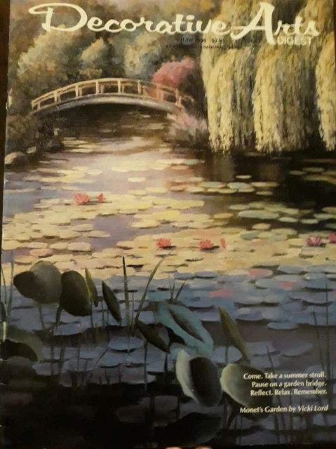 Digesto de artes decorativas junio de 1990 Bill Blackman Vicki Lord Cheri pintura rol #A9