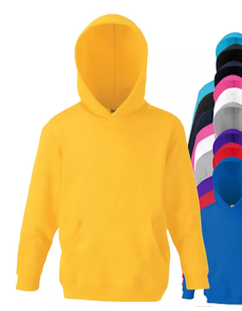 Fruit of the Loom Bambini Bambine Felpa con Cappuccio