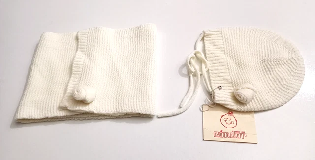 BONNET ET ÉCHARPE poupée Corolle 36 cm tricot fait main tour de tête 24/26 cm EUR 3,50 - FR
