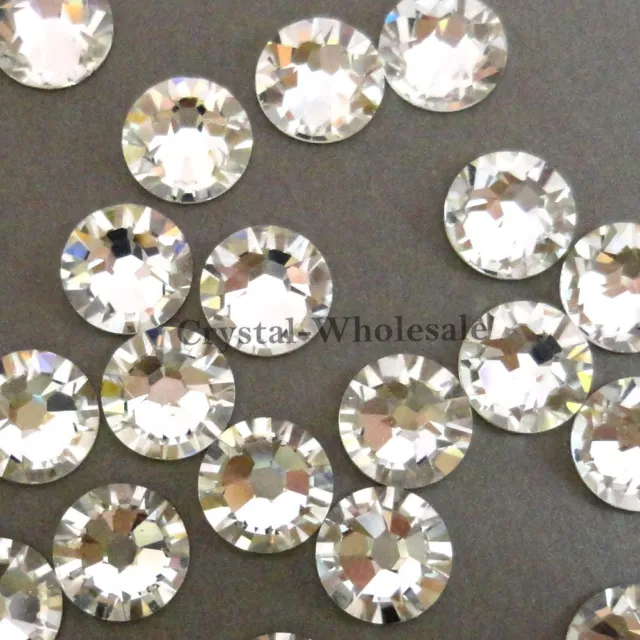 Crystal (001) Swarovski 2058 8ss Flatbacks Rhinestones clear nail art 2.4mm ss8