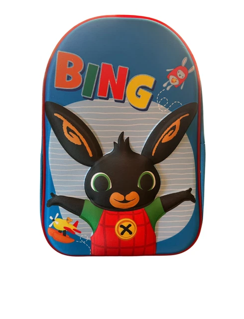 Zaino Bambino Bing Con Orecchie 3D - Per Scuola E Asilo, Tascabile, Spallacci Regolabili, Targhetta Nome - Foto 6