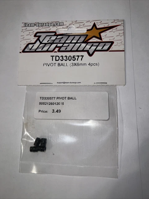 RC Team Durango Pivot Ball 3.5x6mm 3x6mm works w/18x Cars DEX210 DEX410 DETC410