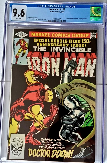 Iron Man #150 Classic Doom vs. Iron Man Battle Cover White Pages  CGC 9.6