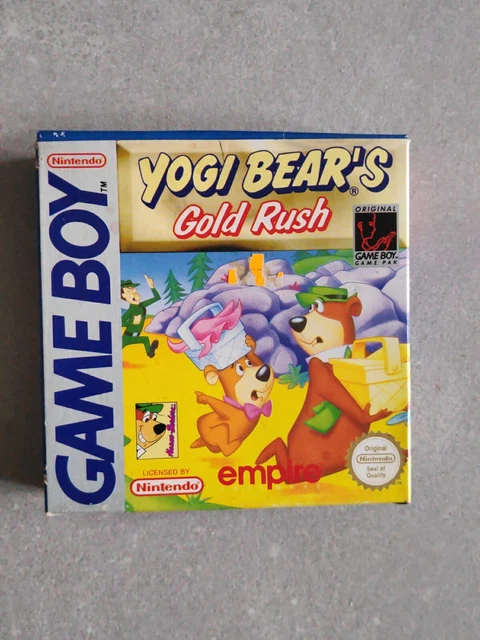 Nintendo Game Boy Boite Vide Jeux Yogi Bear's Gold Rush