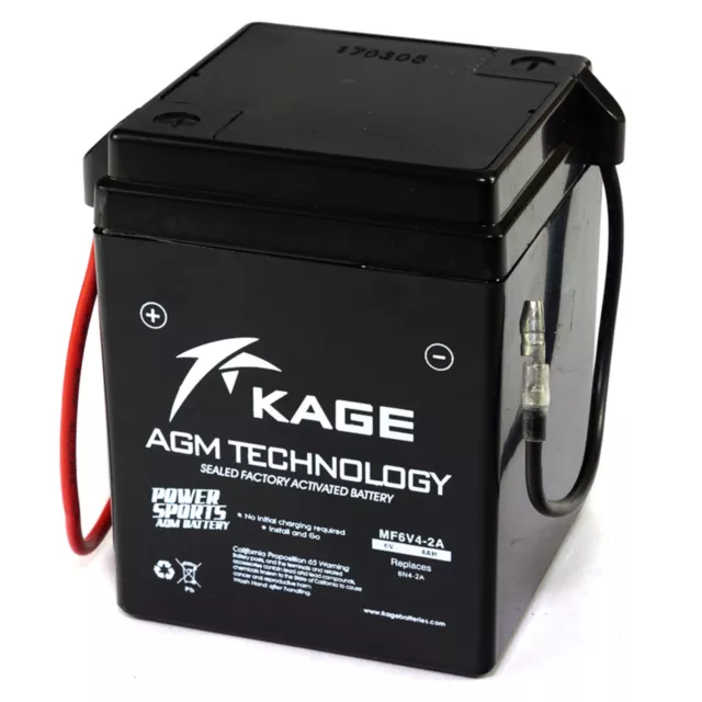 Batterie GEL KAGE 6N4-2A-4 6N4-2A-7 für Aprilia Honda XL Z Suzuki Yamaha RD TT