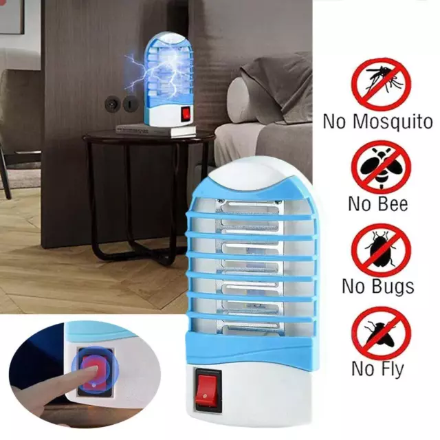 UV Mosquito Killer Lamp with LED Electric Zapper Traps D4X0