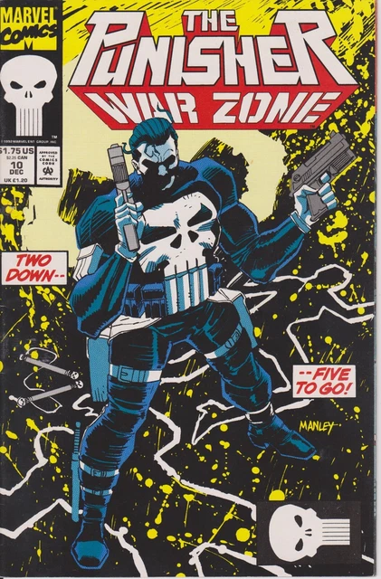 Punisher War Zone Issue #10 Comic Book. Direct Edition. Marvel 1992