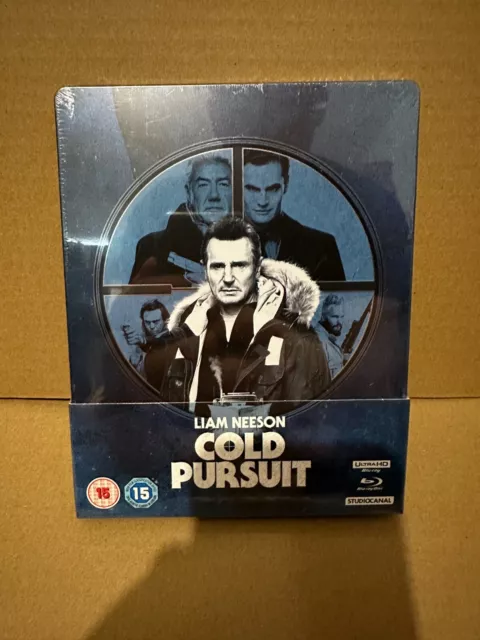 Cold Pursuit 4K UHD Blu ray Steelbook New & Sealed Liam Neeson