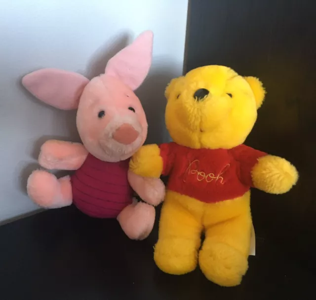 vtg Winnie the Pooh and Piglet Sears Plush - Stuffed Animal