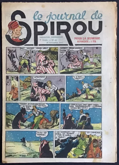 LE JOURNAL DE SPIROU Fascicule n°48 du 26 novembre 1942 État correct