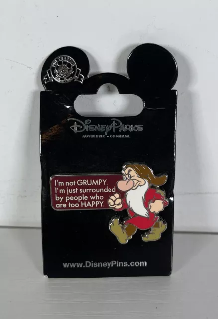 Disney Park Snow White Grumpy Dwarf Pin NEW