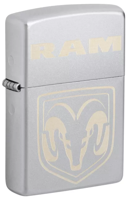 Zippo RAM Satin Chrome Windproof Lighter, 48763