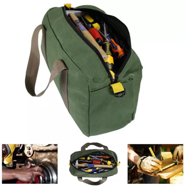 18"/20" Heavy Duty Canvas Tool Storage Bag Case Waterproof Travel Camping Bag UK