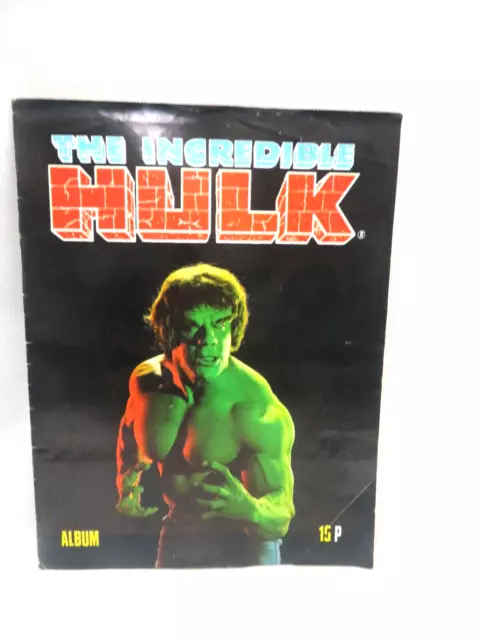 The Incredible Hulk 1970's Picture Card Album RARE ORIGINAL Complete