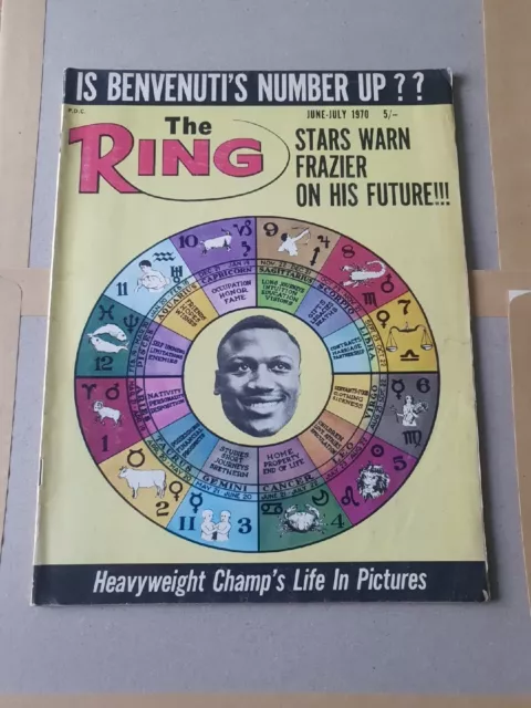 Vintage Boxing The Ring Magazine 1970 June-July (TRM.B8)