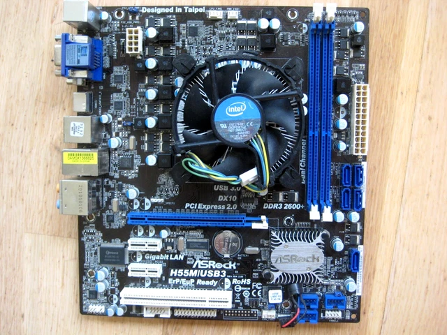 ASROCK H55M/USB3 REV: G/A DDR3 mATX Sockel 1156