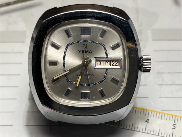 Montre Bracelet Vintage JAZ – Acier Inoxydable – Remontage Automatique – Cadran Blanc