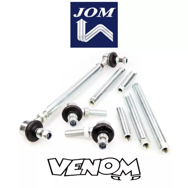 JOM Shortened Adjustable Front Drop Links 150mm-320mm M10 M12