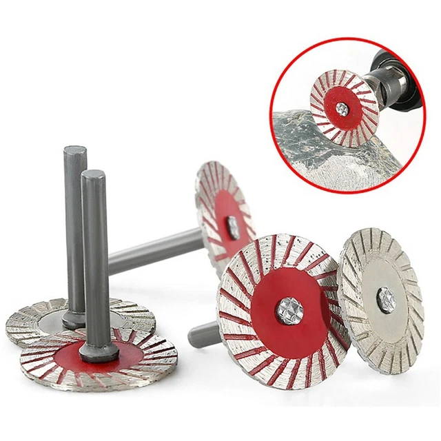 Disco de corte de diamante para madera metal piedra y mármol vástago de 6 mm 40 mm de diámetro