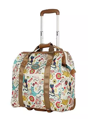 LILY BLOOM DESIGN Pattern Carry on Bag Wheeled Cabin Under the Seat ...