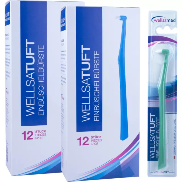 wellsamed wellsatuft Einbüschelbürste 24er Pack (24 x 1 Stück)