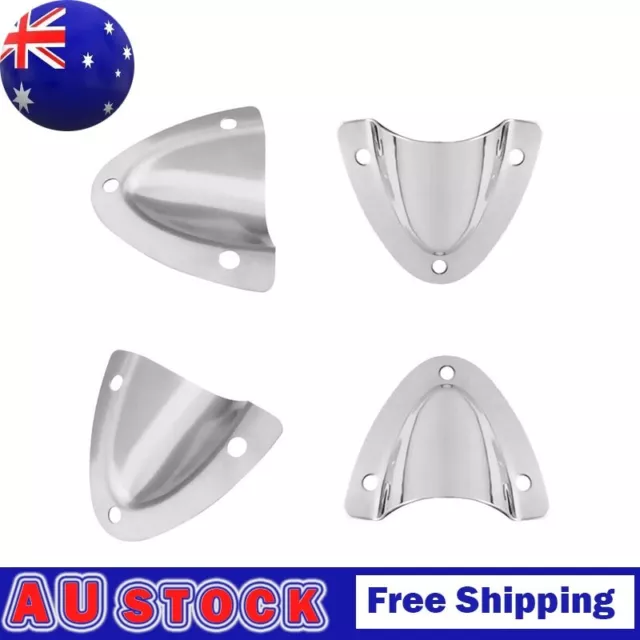 4pcs Boat Clam Shell Vent Stainless-Steel Ventilation Marine Vent-cover Durable
