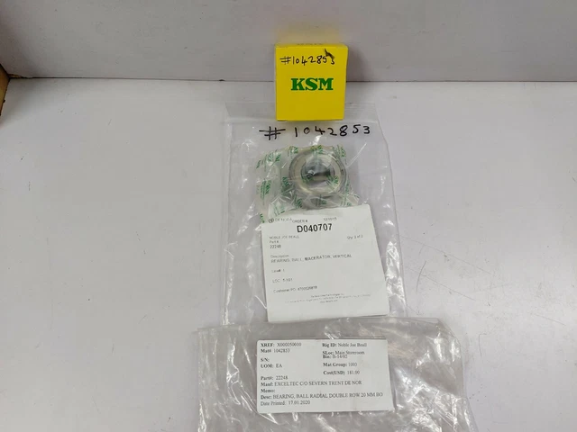 KSM 5304 Roulement, Part #22248