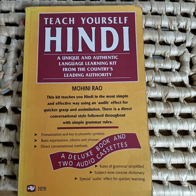 Teach Yourself Hindi by Mohini Rao - Language Educative Education PB vintage