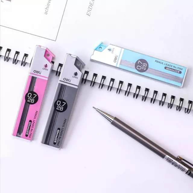 2B Automatic Mechanical Pencil Refill Leads 0.7mm Students Supplies NEW C0D1