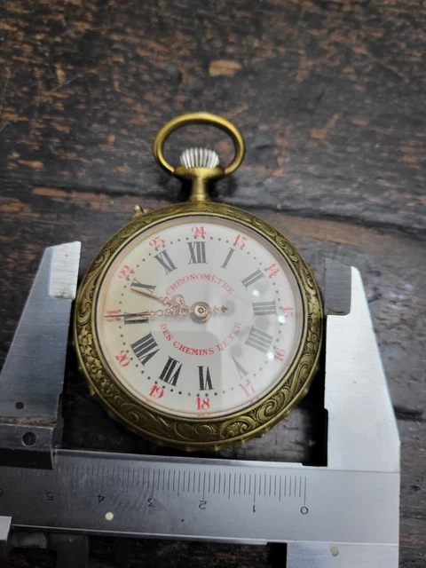 Montre Gousset Chronomètre De France à Restaurer - Avec Sa Chaîne - Occasion Vintage