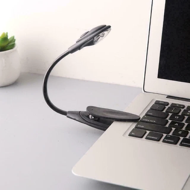 Flexible Clip On Book Laptop LED Reading Light Lamp NEW Portable 2023 2